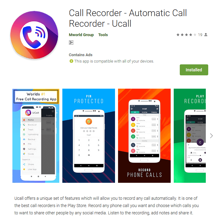 Ucall Call Recording